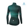 Femme Tenue Cycliste Manches Longues et Collant Long Hiver Thermal Fleece 2021 Sportful Leaf N002